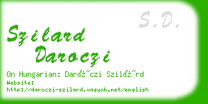 szilard daroczi business card